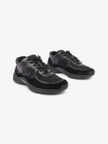 Chanel CC Runner Black Leather EU 37.5 UK 4.5