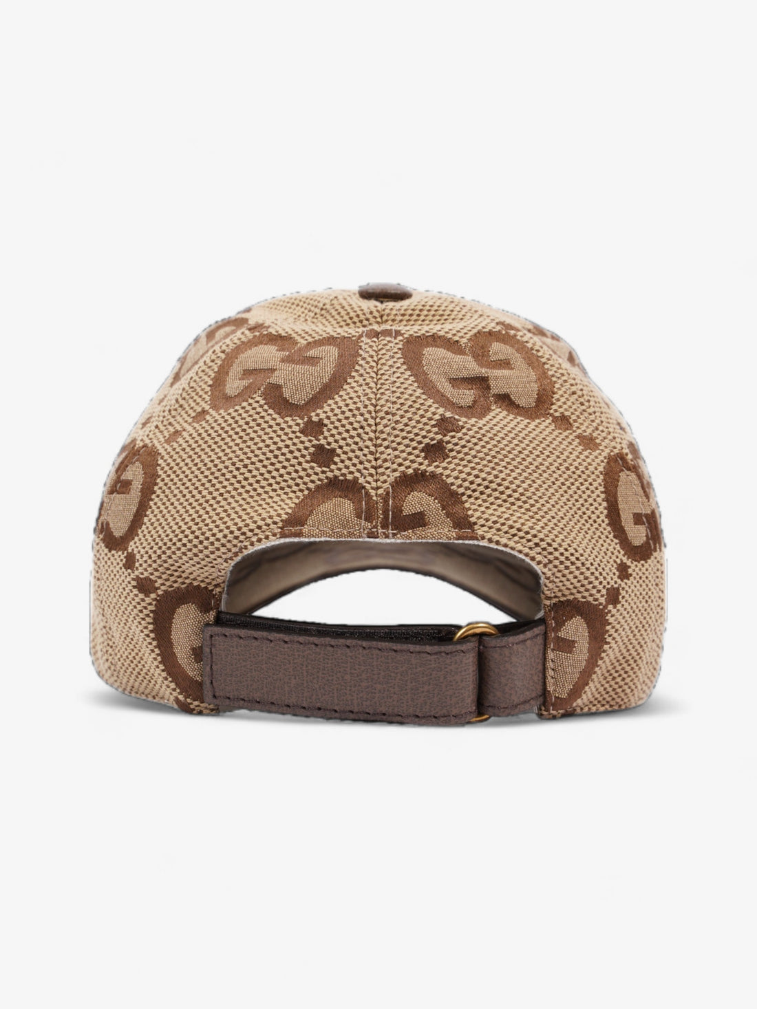 Gucci Jumbo CS Baseball Hat Camel / Ebony Cotton XS