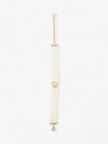 Chanel CC Pearl Chocker Gold / Pearl Base Metal