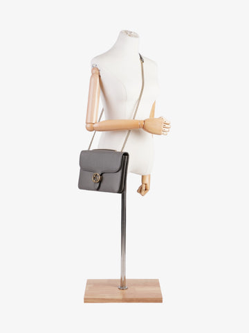 Gucci Interlocking CS Chain Grey Calfskin Leather