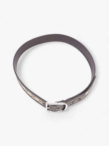 Gucci Gucci CS belt Beige And Ebony CS Supreme / Brown Leather Leather 95cm 38mm