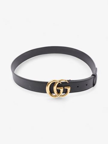 Gucci CS Marmont Thin Belt Black / Gold Leather 85cm / 34"