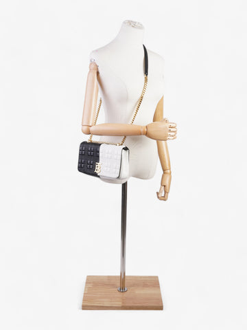 Burberry Lola bag Black / White Leather Small