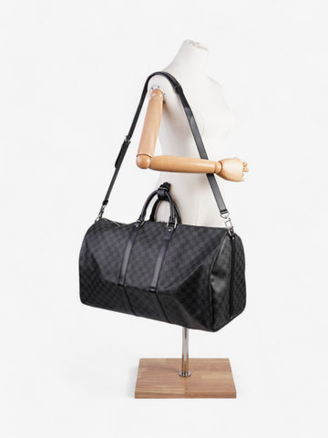 Louis Vuitton Keepall Bandouliere Damier Graphite Coated Canvas 55