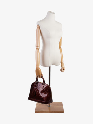 Louis Vuitton Alma Amarante Vernis Leather PM