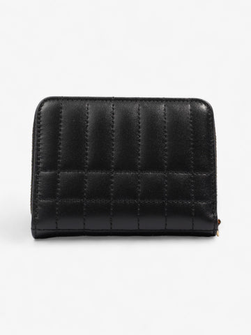 Burberry Lola Zip Wallet Black / Gold Leather Mini