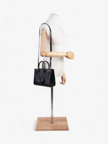 Saint Laurent Sac De Jour Black Leather Nano