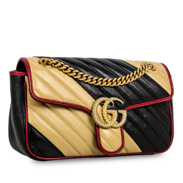 Gucci CS Striped Marmont Bag - Small
