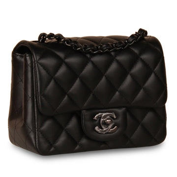 Chanel Classic Flap Bag - Mini Square So Black