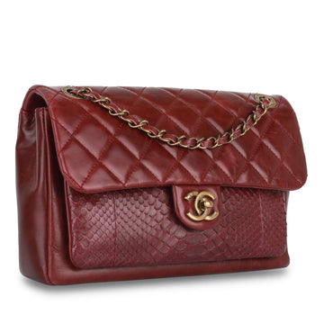 Seasonal Python Flap Bag