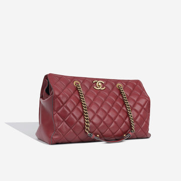 Large Shopper Tote - Burgundy