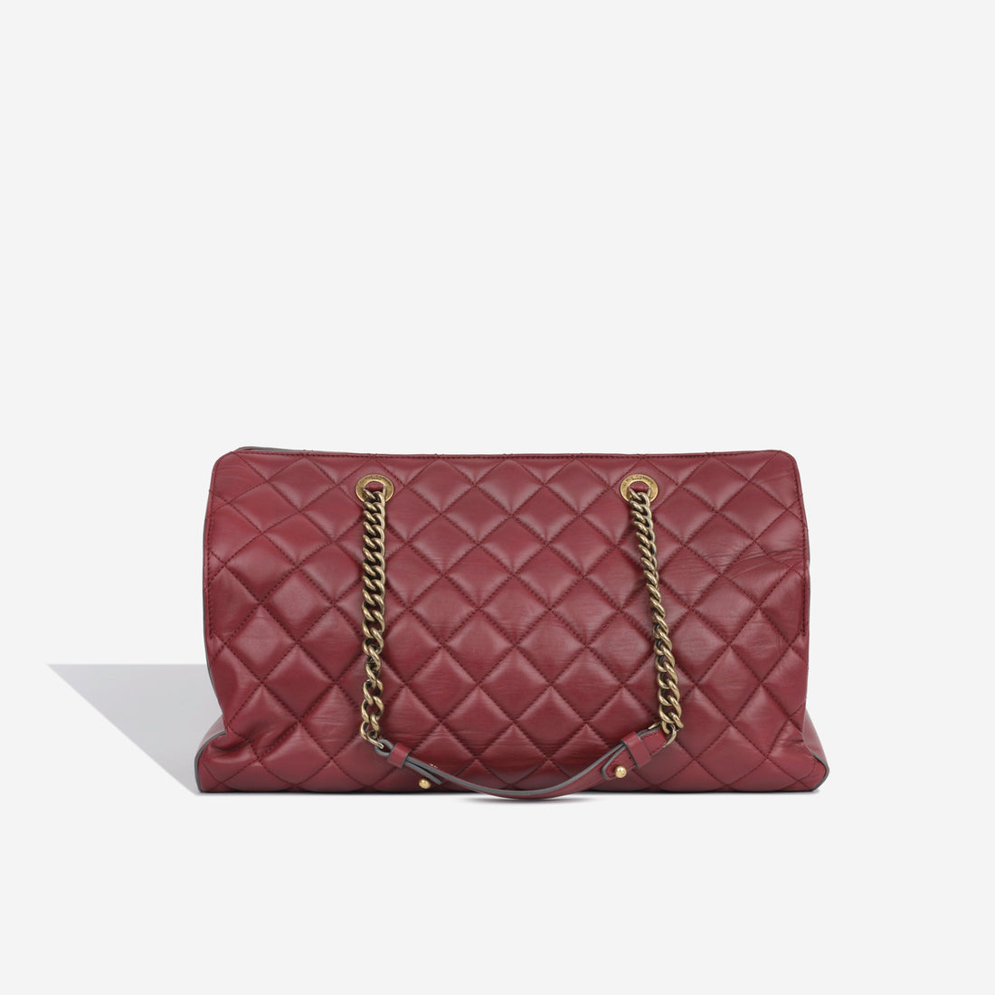 Chanel Large Shopper Tote - Burgundy