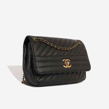 Chanel Diagonal Stripe Flap