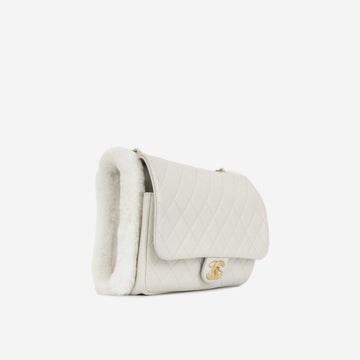 Chanel Muff Shearling Flap