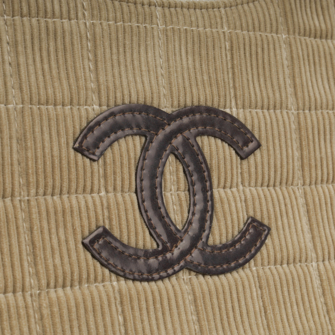 Chanel Vintage Chocolate Bar Corduroy