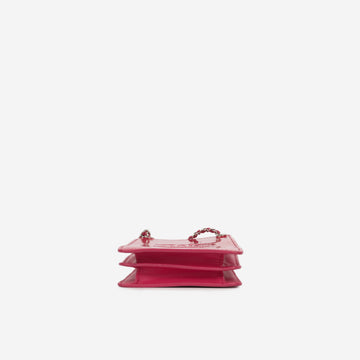Chanel CC Phone Holder - Patent Pink