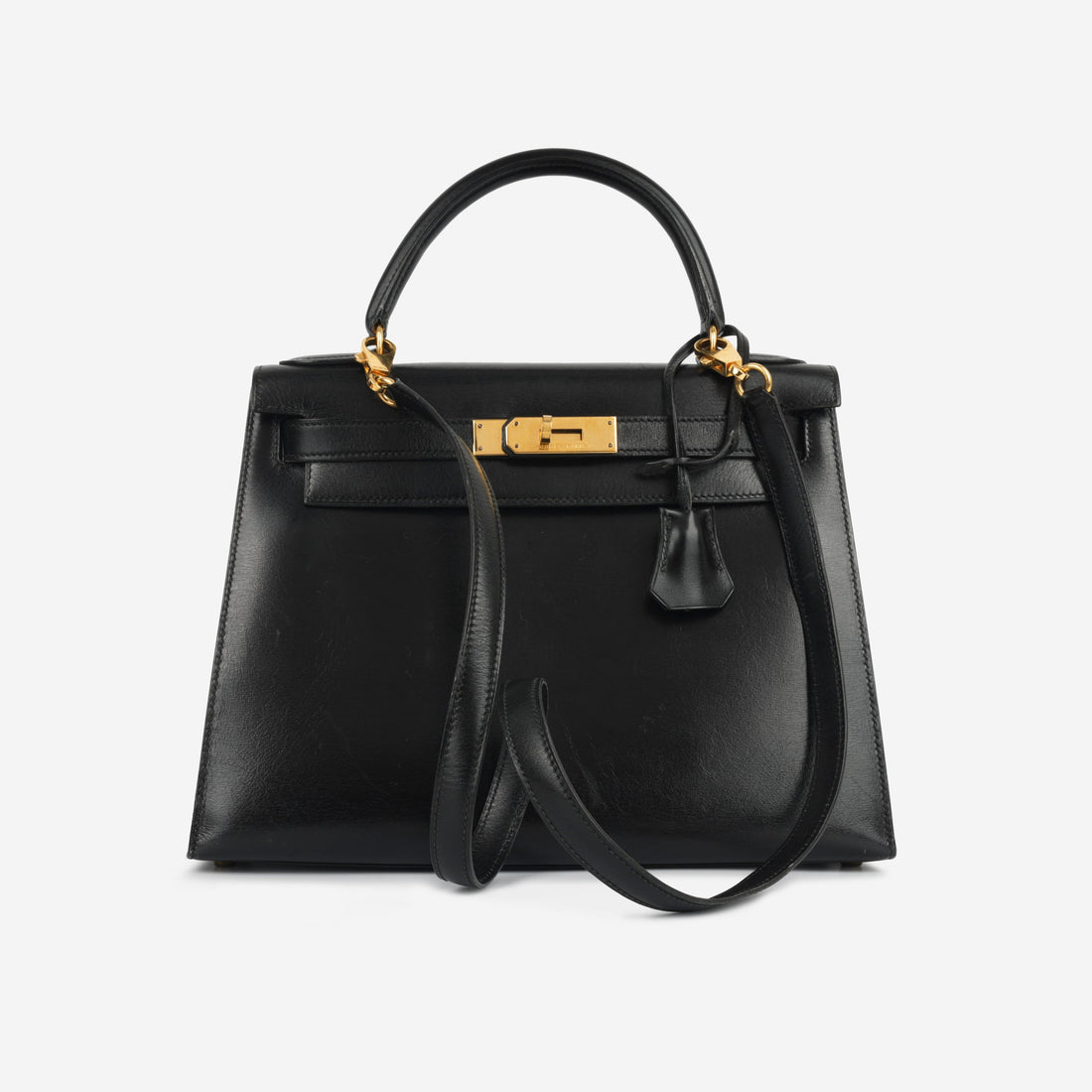 Vintage Kelly 28 - Noir Box Calf
