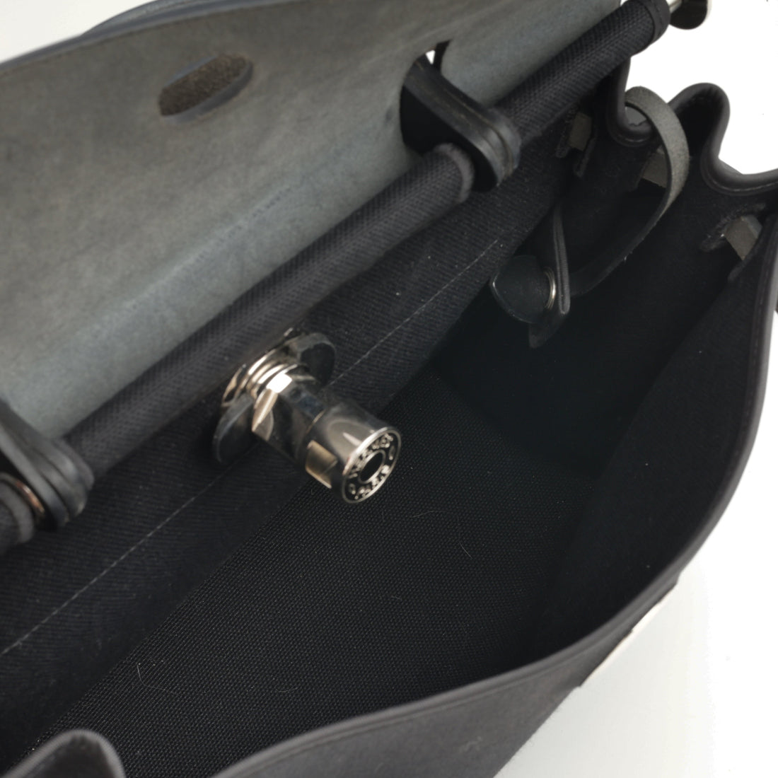 Hermes  Herbag 31 - Noir Canvas / Hunter