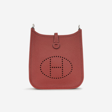 Hermès Evelyne TPM Rouge H Clemence PHW (NWT)