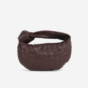 Bottega Veneta Bottega Veneta - Mini Jodie - Madder Brown Intrecciato GHW -