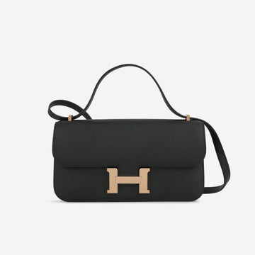 Hermès - Constance Elan - Noir Epsom RGHW - Brand New - 2024