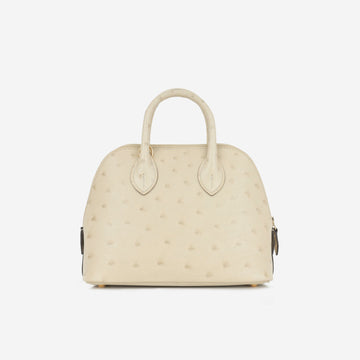 Hermès - Mini Bolide - Parchemin Ostrich GHW - 2024 - Brand New