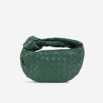 Bottega Veneta - Mini Jodie - Forest Green lambskin Intrecciato GHW -
