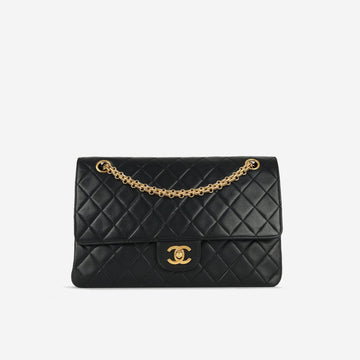 Chanel Vintage Medium Classic Flap Black Lambskin GHW