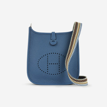 Hermès Hermès - Evelyne TPM - Bleu Tie Clemence PHW - Brand New - 2025