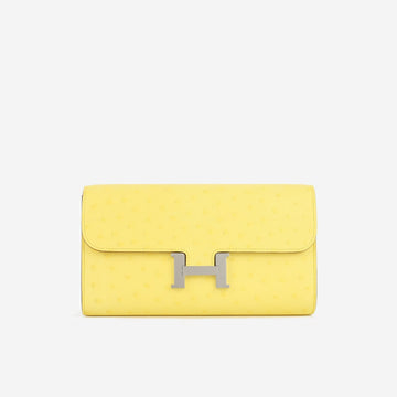 Hermès - Constance To Go - Jaune Citron Ostrich PHW - Brand New - 2024