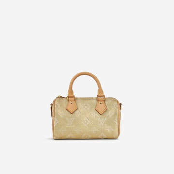 Louis Vuitton - Nano Speedy - Gold Monogram Jacquard GHW - Immaculate