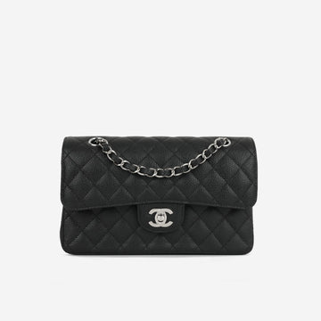 Chanel - Small Classic Flap - Black Caviar SHW - 2019 -