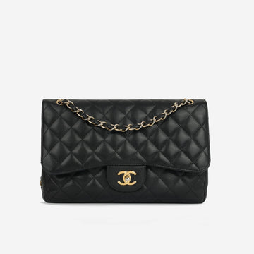 Chanel - Jumbo Classic Flap - Black Caviar GHW - 2012 -