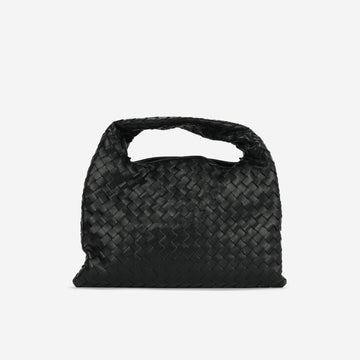 Bottega Veneta - Small Hop - Black Intrecciato Leather GHW -