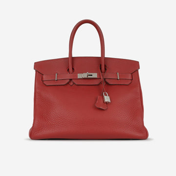 Hermès - Birkin 35 - Rouge H Clemence PHW - 2005 -