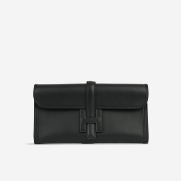 Hermès - Jige Clutch 29 - Noir Swift - 2014 -