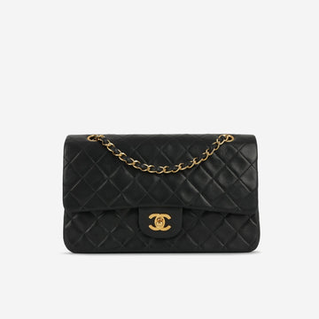 Chanel - Vintage Medium Classic Flap - Black Lambskin GHW - 1996 -