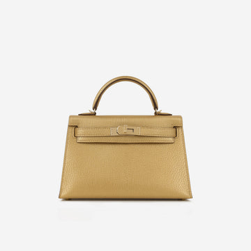 Hermès Mini Kelly - Dore Chevre | Permabrass Hardware