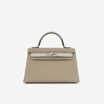 Hermès HSS Mini Kelly - Gris Perle / Gris Tourterelle | Palladium Hardware