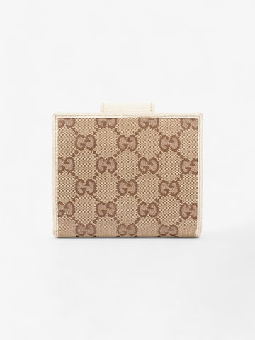 Gucci D-Ring Compact Wallet CS Supreme / Beige Canvas