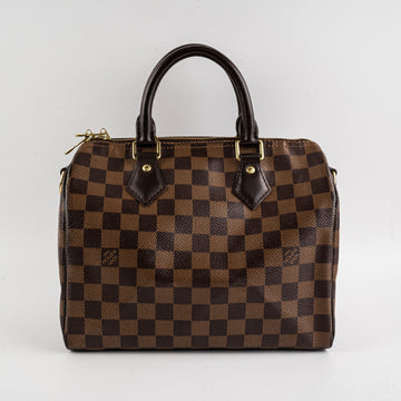 Louis Vuitton Speedy 25 Bandouliere Damier Ebene Bag