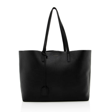 Saint Laurent Calfskin Large Shopping Tote - FINAL SALE (SHF-16264)