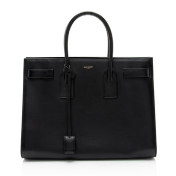Saint Laurent Calfskin Sac De Jour Large Tote (SHF-YLAJ7Y)