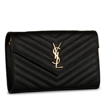 Saint Laurent Monogram Chain Wallet