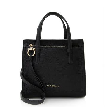 Salvatore Ferragamo Calfskin Amy Mini Tote (SHF-22524)