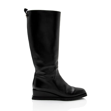 Salvatore Ferragamo Calfskin Wayde Knee High Boots - Size 9 / 39 (SHF-U6ypsU)