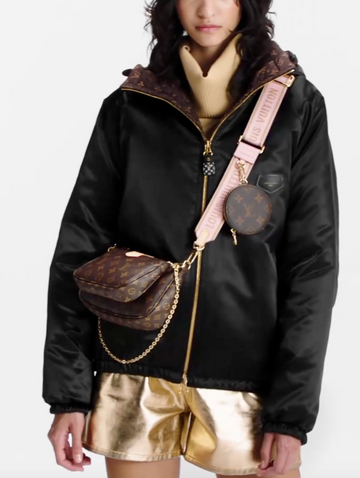 LOUIS VUITTON Multi Pochette Accessoires Light Pink Crossbody Bag