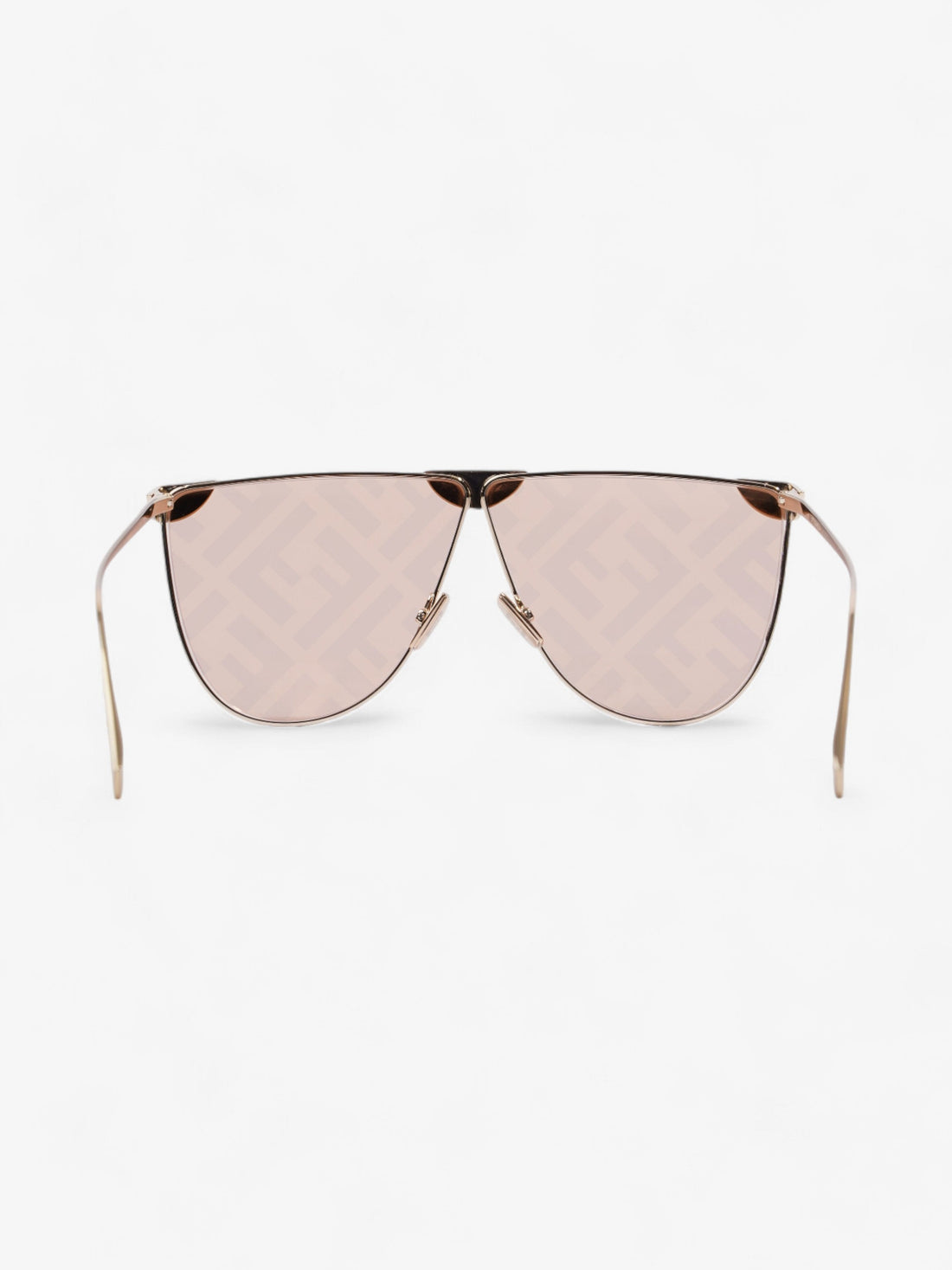 Fendi FF Fabulous 2.0 Shield Sunglasses Gold / Lavender Acetate 145mm