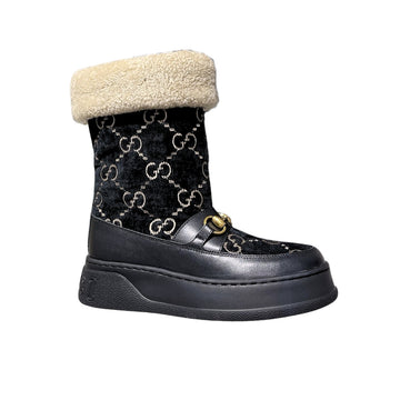 VS 1955 HORSEBIT SNOW BOOTS VELVET FABRIC BLACK