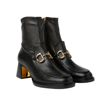VS HORSEBIT PLAQUE ANKLE BOOTS BLACK 719830 1DO50 1000